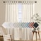 H.VERSAILTEX HVERSAILTEX Linen Blended Curtains Tab Top Window Treatments Panels Drapes for Living RoomBedroom Elegant Energy Efficient Light Filtering Set of 2 52 x 108 Ivory