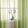 Randall Light Green Faux Linen Sheer Curtain with 8 Metal Grommets Open Weave Window Treatment Drape for Living Room BedroomModern Privacy Light Filtering Light Drapes Curtains 2 Panels 84Inch