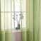 Randall Light Green Faux Linen Sheer Curtain with 8 Metal Grommets Open Weave Window Treatment Drape for Living Room BedroomModern Privacy Light Filtering Light Drapes Curtains 2 Panels 84Inch