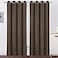 LEMOMO Chocolate Brown Thermal Blackout Curtains52 x 84 InchSet of 2 Panels Room Darkening Curtains for Bedroom