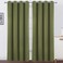 LEMOMO Olive Green Blackout Curtains52 x 84 Inch LongSet of 2 Curtain PanelsThermal Insulated Room Darkening Curtains for Bedroom