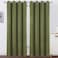 LEMOMO Olive Green Blackout Curtains52 x 84 Inch LongSet of 2 Curtain PanelsThermal Insulated Room Darkening Curtains for Bedroom