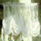FADFAY Balloon Curtain Adjustable TieUp Off White Lace Semi Sheer Window Curtain Shade European Style Embroidered for Living Room Bedroom 1 Panel 78 90