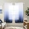 KOUFALL Navy Blue Sheer Curtains 63 Inch LengthOmbre Curtains for Kids Room Boys Bedroom 63 Inches Long