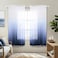 KOUFALL Navy Blue Sheer Curtains 63 Inch LengthOmbre Curtains for Kids Room Boys Bedroom 63 Inches Long