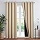 NICETOWN Thermal Insulated 100 Blackout Curtain Noise Reducing Performance Drape with Black Lining Full Light Blocking Drapery Panel for Patio Biscotti Beige 1 PC 52 inches x 95 inches