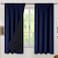 BGment Thermal Insulated 100 Blackout Curtains for Bedroom with Black Liner Double Layer Full Room Darkening Noise Reducing Rod Pocket Curtain 42 x 63 Inch Navy Blue 2 Panels