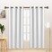 LORDTEX Linen Look Textured Blackout Curtains with Thermal Insulated Liner Heavy Thick Grommet Window Drapes for Bedroom 50 x 72 Inches White Set of 2 Panels