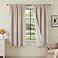 H.VERSAILTEX HVERSAILTEX Linen Look 100 Blackout Curtains 63 Inches Long for Bedroom Full Light Blocking Rod Pocket Linen Textured Thick Window Curtain Drapes with White Backing Natural 2 Panels