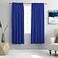 DONREN Cobalt Blue Blackout Draperies Curtains for Bedroom Thermal Insulated Solid Rod Pocket Window Curtain Panels 52 x 63 Inches2 Panels