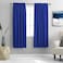 DONREN Cobalt Blue Blackout Draperies Curtains for Bedroom Thermal Insulated Solid Rod Pocket Window Curtain Panels 52 x 63 Inches2 Panels