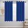 Easy-Going EasyGoing Blackout Curtains for Bedroom Solid Thermal Insulated Grommet and Noise Reduction Window Drapes Room Darkening Curtains for Living Room 2 Panels 52x46 inClassic Blue