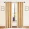 ELKCA DoubleSided Chenille Window Curtains for Living Room Luxury Gold Room Curtains for Window Grommet Top 52 W x 84 L 2 Panels