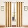 ELKCA DoubleSided Chenille Window Curtains for Living Room Luxury Gold Room Curtains for Window Grommet Top 52 W x 84 L 2 Panels