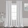 HOMEIDEAS 2 Panels Greyish White Faux Silk Blackout Luxury Curtains 52 X 84 Inch Room Darkening Satin Thermal Insulated Window Drapes for Bedroom Decor Indoor