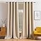 MIULEE Blackout Curtains 96 Inches Long for Bedroom Living Room Thermal Insulated Room Darkening Grommet Top Solid Light Blocking Drapery Set of 2 Window Panels Beige