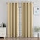 CUCRAF Beige Blackout Curtains 84 Inches Long Thermal Insulated Noise Reducing Grommet Window Drapes for Bedroom Living Room52x84 Inch 2 Panels