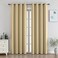 CUCRAF Beige Blackout Curtains 84 Inches Long Thermal Insulated Noise Reducing Grommet Window Drapes for Bedroom Living Room52x84 Inch 2 Panels