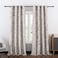 VOGOL Classic Magnolia Flower Printed Blackout Curtains Thermal Insulated with Grommet Curtains for Bedroom 60 x 106 inch Grey 2 Panels