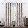 VOGOL Classic Magnolia Flower Printed Blackout Curtains Thermal Insulated with Grommet Curtains for Bedroom 60 x 106 inch Grey 2 Panels