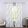 Leeva Delicate Blue Birds Window Curtains for Bedroom Dining Room Grommet Top Crafted Printed Garden Windows Treatment Panels Set for Dorm Set of 2 Pieces 52x96