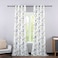 Leeva Delicate Blue Birds Window Curtains for Bedroom Dining Room Grommet Top Crafted Printed Garden Windows Treatment Panels Set for Dorm Set of 2 Pieces 52x96