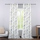 Leeva Delicate Blue Birds Window Curtains for Bedroom Dining Room Grommet Top Crafted Printed Garden Windows Treatment Panels Set for Dorm Set of 2 Pieces 52x96