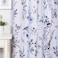 MYSKY HOME Curtains 84 Inches Long for Living Room Blue Floral Thermal Insulated Light Blocking Grommet drapes 2 Panels Grey and Blue