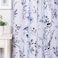 MYSKY HOME Curtains 84 Inches Long for Living Room Blue Floral Thermal Insulated Light Blocking Grommet drapes 2 Panels Grey and Blue
