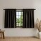 Mrs.Naturall MrsNaturall Dark Brown Blackout Curtains 2 PanelsShort Primitive Curtains for Rustic Cabin Kitchen Bathroom Window