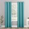 Sun Zero Riley Kids Bedroom Blackout Grommet Curtain Panel 40 x 84 Surf Blue