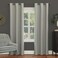 Sun Zero Easton Energy Saving Blackout Grommet Curtain Panel 40 x 54 Silver Gray