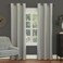 Sun Zero Easton Energy Saving Blackout Grommet Curtain Panel 40 x 54 Silver Gray