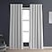 HPD Half Price Drapes Solid Thermal Insulated Blackout Curtains for Bedroom 108 Inches Long Curtain 1 Panel Signature Blackout Linen Window Curtains for Living Room 50W x 108L Mission White