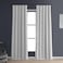 HPD Half Price Drapes Solid Thermal Insulated Blackout Curtains for Bedroom 108 Inches Long Curtain 1 Panel Signature Blackout Linen Window Curtains for Living Room 50W x 108L Mission White