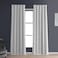 HPD Half Price Drapes Solid Thermal Insulated Blackout Curtains for Bedroom 108 Inches Long Curtain 1 Panel Signature Blackout Linen Window Curtains for Living Room 50W x 108L Mission White