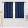 RYB HOME Blackout Curtains for Bedroom Small Window Treatment Panels Full Privacy Thermal Insultaed Solar Drapes for Bathroom Dining Basement Wide 42 x Long 45 Navy 2 Pcs
