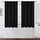 LEMOMO Black Blackout Curtains42 x 54 InchSet of 2 Panels Room Darkening Curtains for Bedroom