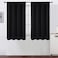 LEMOMO Black Blackout Curtains42 x 54 InchSet of 2 Panels Room Darkening Curtains for Bedroom