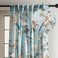 Maison d' Maison d Hermine Curtains for Living Room 100 Cotton 96 inch Length One Panel Light Filtering Curtains for Windows with Rod and Loop Pockets Spring Summer Hokuzai Blue 50 W x 96 L
