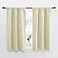 NICETOWN Kitchen Curtains Short Blackout Curtains Drapes Small Window Draperies for Dining Room Cupboard Beige 34 in x 45 in W x L Set of 2