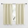 NICETOWN Kitchen Curtains Short Blackout Curtains Drapes Small Window Draperies for Dining Room Cupboard Beige 34 in x 45 in W x L Set of 2