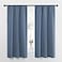 NICETOWN Bedroom Curtains Home Decoration Solid Thermal Insulated Draperies Drapes Blackout Window Curtains for Kitchen Stone Blue 2 Panels 34 in x 63 in W x L