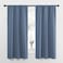 NICETOWN Bedroom Curtains Home Decoration Solid Thermal Insulated Draperies Drapes Blackout Window Curtains for Kitchen Stone Blue 2 Panels 34 in x 63 in W x L