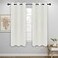 Easy-Going EasyGoing Blackout Curtains for Bedroom Solid Thermal Insulated Grommet and Noise Reduction Window Drapes Room Darkening Curtains for Living Room 2 Panels42x72 in Ivory