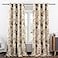 VOGOL Floral Blossoming Blackout Curtains Room Darkening Curtains Window Panel Drapes for BedroomLiving Room Thermal Insulated Grommet Top Curtains 60 x 106 2 Panels