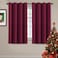 H.VERSAILTEX HVERSAILTEX Blackout Curtains for Christmas Thermal Insulated Window Treatment Curtain 54 inch Length Energy Saving Solid Grommet Top Blackout Drape One Panel Burgundy Red 52 W x 54 L