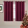 H.VERSAILTEX HVERSAILTEX Blackout Curtains for Christmas Thermal Insulated Window Treatment Curtain 54 inch Length Energy Saving Solid Grommet Top Blackout Drape One Panel Burgundy Red 52 W x 54 L