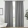 NICETOWN Blackout Curtain Panels Window Draperies Silver Grey Color 52x84 inch 2 Pieces Insulating Room Darkening Blackout Drapes for Bedroom
