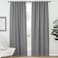 NICETOWN Blackout Curtain Panels Window Draperies Silver Grey Color 52x84 inch 2 Pieces Insulating Room Darkening Blackout Drapes for Bedroom